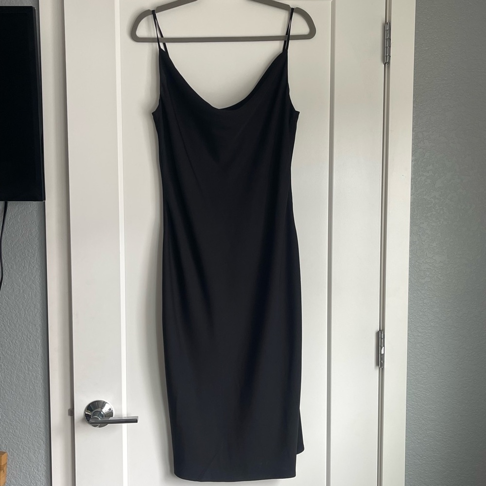 ARITZIA Babaton satin cowlneck slip dress